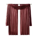 Elrene Home Fashions Athena Faux Crushed-silk Window Curtain Panel And Valanc.... Fixed Price $51.76.