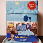Disney Pixar Jay Franco Toy Story 4 Twin Sheet Set Bedding - 3 Pieces. Fixed Price $28.00.