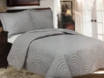 Lavish Home Solid Embossed Quilt Set Silver (king - 2 Pillow Shams). Fixed Price $40.49.
