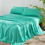 4 Pcs Queen Size Cooling Bed Sheets Set, Blend Rayon Derived Breathable. Fixed Price $16.23.