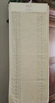 Table Runner Soft Cream W/ Silver Details 16" 80" By Bella Lux Fine Linens. Fixed Price $9.99.