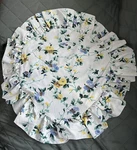Laura Ashley Polyanthus Primrose Round Ruffled Shabby Chic Pillow Cover. Fixed Price $12.95.