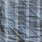 Rare 2 Tommy Hilfiger King Blue White Quilted Chambray Shams Nautical Farmhouse. Fixed Price $15.60.