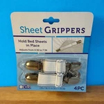 Evri Bed 4 Piece Sheet Strap Grippers Fasteners Elastic Fastening Clamps Strong. Fixed Price $11.69.