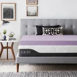 Lucid 2, 3, 4 Inch Lavender Memory Foam Mattress Topper - Twin Full Queen King. Fixed Price $134.99.