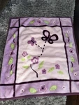 Cocalo Sugar Plum Purple Butterfly Luxe Minky Plush Baby Crib Blanket. Fixed Price $16.25.