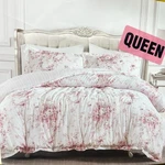 New Shabby Chic 3 Piece Cotton Comforter Set -pink White Floral, Queen Size. Fixed Price $169.99.