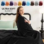 All Seasons Fleece Blanket Plush Throw Reversible 300GSM Microfiber Bed Couch. Fixed Price $18.49.