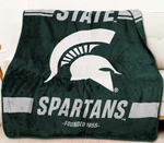 Northwest Ncaa Michigan State Spartans Halftone 50" X 60" Raschel Throw Blanket. Fixed Price $31.95.