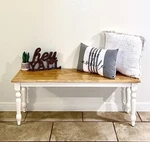 4 Ft Traditional Farmhouse Solid Wood Dining Bench French Country Kitchen Seat. Fixed Price $99.89.