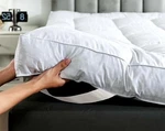 Inch Duck Feather Bed Mattress Topper 100% Cotton Full White PLAID(5IN). Fixed Price $128.29.