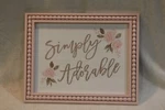 Simply Adorable Pink Flower Framed Wall Decor. Fixed Price $29.99.