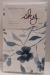 Sky Floral Gracie Euro Pillow Set Blue & White Two 26IN X. Fixed Price $19.99.