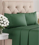 Queen Size 4 Piece Set - Comfy Breathable & Cooling Bed. Fixed Price $37.99.