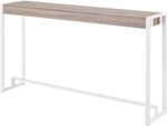 Holly & Martin Mocha Gray Console Tables With White Accents - Set Of 2. Fixed Price $248.99.