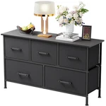 5 Fabric Drawers Dresser For Bedroom,chest Organizer Units With Steel Frame. Fixed Price $37.99.