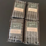 Set Of 4 Woolrich Williamsport Plaid Euro Shams Black / Grey 26" X. Fixed Price $99.99.