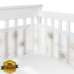 Sweet Jojo Designs Breathable Mesh Crib Liner Set Boho Pink Mauve. Fixed Price $79.99.