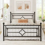 Sleep Better Without Spring Squeaks - Full Metal Platform Bed Frame Black. Fixed Price $154.99.