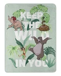 Northwest Jungle Book Micro Raschel Throw Blanket, 46" X 60", Wild In You. Fixed Price $26.99.