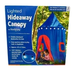 Hearthsong Hideaway Lighted Hanging Canopy 6 X 4 Ft Indoor Outdoor Blue Red New. Fixed Price $26.88.