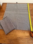 Set Of 2 Standard Pillow Shams Gray Chevron Pattern Modern Minimalist Bedding. Fixed Price $26.99.