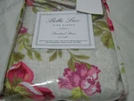 New Bella Lux Quilted Standard Pillow Sham Red Pink Floral Nip 21X27. Fixed Price $18.98.