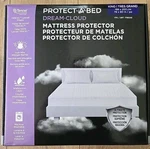 New Bed Dream Cloud Mattress Protector King 78" X80" Dust Mite Barrier. Fixed Price $39.99.