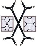 Bed Sheet Straps - Crisscross Fitted Clips And Holder Elastic Ban.... Fixed Price $11.64.