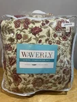 Waverly Imperial Dress Brick Queen Comforter Shams Red Jacobean Floral Gold. Fixed Price $199.99.