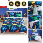 Dinosaur Twin Comforter Set Kids Bedding 5 Piece Microfiber Bag. Fixed Price $81.22.
