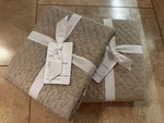 Pottery Barn Cotton Melange Euro Pillow Sham Color Flax Set Of 2 New With Tags. Fixed Price $55.99.