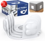 Sheet Holders Lock Bed Grippers - Fitted For Corners Keep. Fixed Price $43.44.