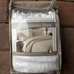 Lamont Home Majestic Matelasse Standard Sham Ecru Cotton Woven Portugal. Fixed Price $14.99.