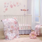Bedtime Originals Lavender Floral 3-PIECE Baby Crib Bedding Set Pink/purple. Fixed Price $69.99.