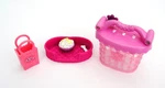 Littlest Pet Shop - 5 Piece Lot Of Accessories, Bed Bone Tote Popcorn Cage. Fixed Price $8.00.
