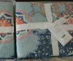 1 Pottery Barn Wholecloth Chelsea Floral Voile Euro Quilted Sham New Last!. Fixed Price $89.99.