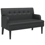 Bench With Backrest Upholstered Seating For Living Room Faux Leather Vidaxl. Fixed Price $252.99.