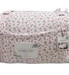 Shabby Chic Floral Pink And White Cotton Gauze King Comforter Set 106 X90. Fixed Price $179.00.