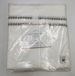 Pottery Barn Tailored Queen Bed Skirt White Pearl Embroidered 14 Drop Cotton Nw. Fixed Price $38.39.