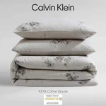 Calvin Klein King Duvet Cover Set,soft 100% Cotton Gauze M Lange Bedding, 3 Pcs. Fixed Price $99.00.