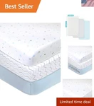 Crib Sheets 3 Pack Jersey Cotton Fitted Baby Bed Breathable Soft. Fixed Price $50.99.