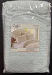 Calla Angel Sage Garden King Pillow Sham 20X36 Light Aqua Quilted Cotton Zip. Fixed Price $17.00.