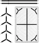 Bed Sheet Holder Straps, 4+2 Pcs Adjustable Mattress Clips, Black. Fixed Price $11.48.