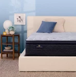 Serta Perfect Sleeper Blue Lagoon Night Plush Pillow Top Queen Mattress 14". Fixed Price $499.00.