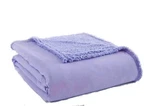 Shavel Micro Flannel Sherpa Blanket King 108"IN X 90" Color Amethyst. Fixed Price $30.00.