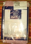 Madison Wrap Around Dust Bed Ruffle Pink One Size Fits Queen Or King New. Fixed Price $20.00.