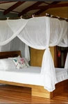 Sleep Tent,lambok ,bed Canopy Four Corner Post Elegant Soft,sheer Cotton Ruffle. Fixed Price $129.99.