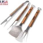 Nfl Bbq Tool Set Stainless Steel Spatula Tongs Grill Fork W/ Bottle Opener New. Fixed Price $78.94.