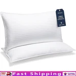 Cooling Bed Pillow Down Alternative Fluffy Soft Side Sleepers Easy Clean New. Fixed Price $119.02.